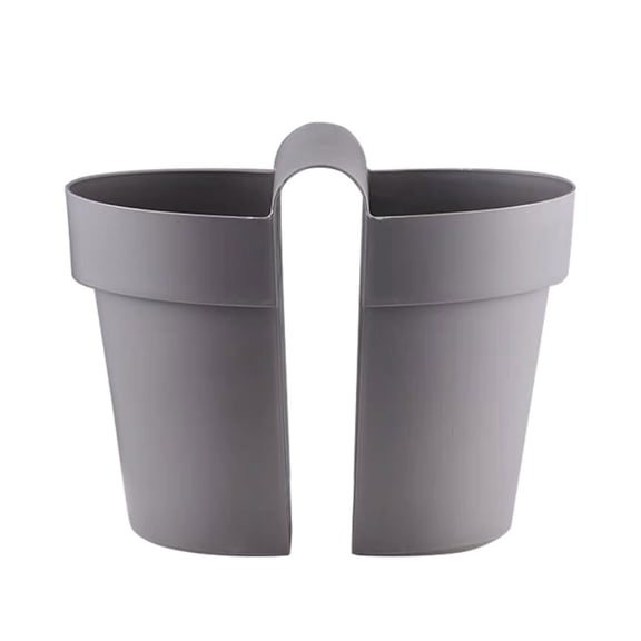 Necvior Double-Sided Hanging Rail Planter Deck Flower Pot Plant Window Box Railing Planter with Drainage Holes for Patio Deck Fence Balcony