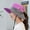 Purple Gray, variant on Women's Sun Bucket Hats UV Protection Beach Foldable Mesh Fishing Cap