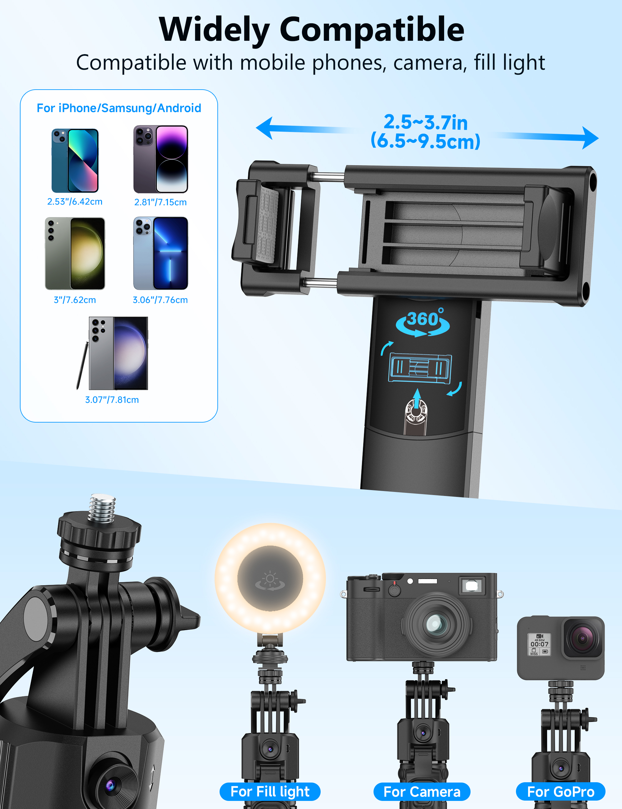SelfieShow 64" Auto Face Tracking Tripod with Remote Control photo 7