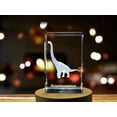 thumbnail image 2 of Brachiosaurus | Dinosaurs 3D Engraved Crystal, 2 of 6