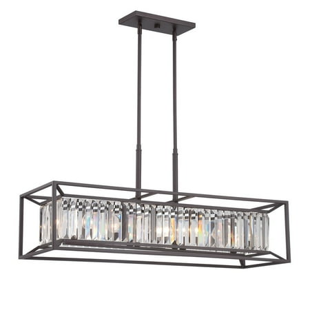 

Designers Fountain - Linares - Four Light Linear Chandelier-Vintage Bronze