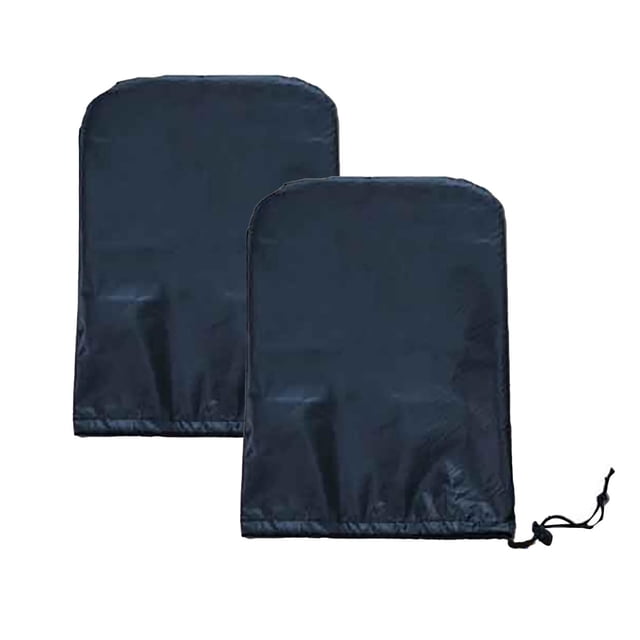 Mupvlun 2 Pcs Waterproof Side Mirror Covers, Car Rearview Mirror Protectors, Exterior Rearview Mirror Accessories with Drawstring for Winter Car Rearview Mirrors (14.96''x16.14'') Black2