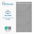 thumbnail image 2 of Cotton Paradise 100% Cotton 4 Piece Turkish Bath Towel Set, Soft Plush Towels Clearance Bathroom Set, Light Gray, 2 of 7
