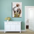 thumbnail image 4 of Póster en lienzo para decoración de pared con estampado Stortnate James Basketball, 4 of 5