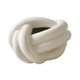thumbnail image 3 of Funda de cerámica para caja de pañuelos, novedosa decoración de mesa, accesorios de baño, facial Blanco, 3 of 7