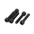 thumbnail image 2 of M6 x 30mm Alloy Steel 12.9 Grade Cap Point Hex Socket Head Screw Black 5PCS, 2 of 5