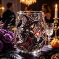 thumbnail image 5 of Witch Stemless Wine Glass Set, 6 Piece Gothic Crystal Ball Glass Cups for Halloween, Witch Themed Stemless Tumbler for Witchy Decor and Party Drinking, Vintage Style, 5 of 7