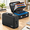 Black-15.2" x 11.2" x 5.3"(colorful), variant on Document Box Hard Case With Lock & Accordion File Folder