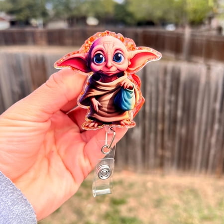 Wizard Dobby badge reel, HP Badge