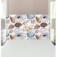 thumbnail image 1 of Seashells Headboard, Clam Coral Watercolor Urchin Sealife Reef Creative Warm Weather Background Beach, Upholstered Decorative Metal Bed Headboard with Memory Foam, Twin Size, Multicolor, by Ambesonne, 1 of 4