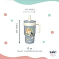 thumbnail image 4 of Zak Designs 10oz Harry Potter Kids Handle Tumbler, Stainless Steel Tumbler with Soft Silicone Straw, Leak-Proof, Easy to Hold, Blue, 4 of 5