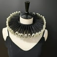 thumbnail image 4 of Adjustable Elizabethan Neck Ruff Victorian Shakespearean Theater Faux Collar, 4 of 15