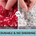 thumbnail image 5 of Sortora Microfiber Toilet Rugs U-Shaped, Shaggy Soft and Absorbent Bathroom Rugs, Non-Slip, Thick Plush Bathroom Mat, Machine Washable Dry Contour Bath Mats for Toilet Base, 24" x 20", Burgundy, 5 of 8