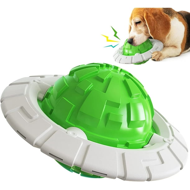 Verde - Juguete masticable chirriante para perros, juguete interactivo de entrenamiento, pelota de dentición resistente y duradera, frisbee y juguete acuático (1 pieza)