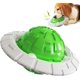 thumbnail image 1 of Verde - Juguete masticable chirriante para perros, juguete interactivo de entrenamiento, pelota de dentición resistente y duradera, frisbee y juguete acuático (1 pieza), 1 of 5