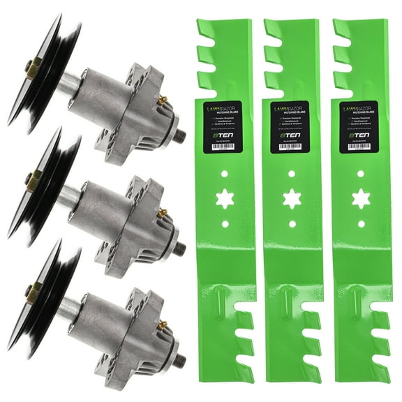 8TEN Spindle Toothed Blade Kit for MTD Cub Cadet 54 inch RZT54 MK1002272