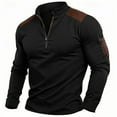thumbnail image 1 of Men's Zip Up Hoodless Sweatshirt Jacket for Autumn Winter Daily Casual Wear, 1 of 3