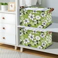 thumbnail image 2 of Yayeee Foldable Storage Basket for Shelves with Handles Waterproof Cloth Bins, Retro Floral, 2 of 7