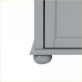 thumbnail image 5 of Entryway Hall Tree with Shoe Rack Bench, Coat Hooks & Open Shelves | Modern Classic Gray | MDF | Coat Racks, 5 of 20