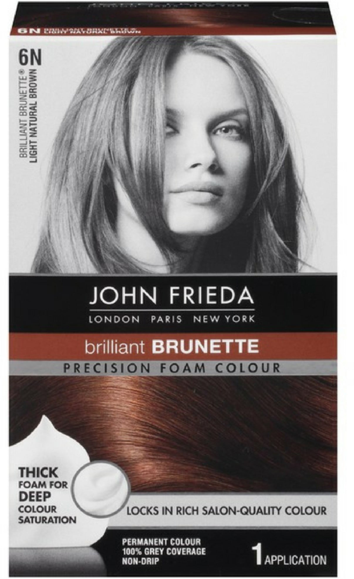 Aktentas Gelukkig is dat kleding stof John Frieda Precision Foam Colour Brilliant Brunette (Light Natural Brown)  6N 1 Each - Walmart.com