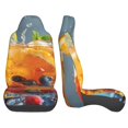 thumbnail image 3 of Sikiie Refreshing Fruit Infused Drinks Car Seat Protector 2 Pack Car Seat Cushion Mat, Car Seat Covers for SUV, Truck, Van, 3 of 7