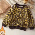 thumbnail image 3 of Ugoldhm Boys Girls Sweatshirts Fleece Lined Thermal Winter Tops Letter Printed Kids Teens Shirts, 3 of 8