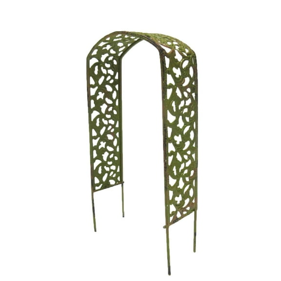 Ebros Enchanted Garden Decorative Metal Arbor Mini Fairy Garden Decorative Accessory 8 inch Tall