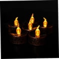 thumbnail image 3 of CRAFTHROU 20 Pcs Led Tea Light Tealight Lamp Black Fireproof For Year Round Decoration, 3 of 8