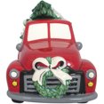 Earthenware Christmas Tree Truck Cookie Jar