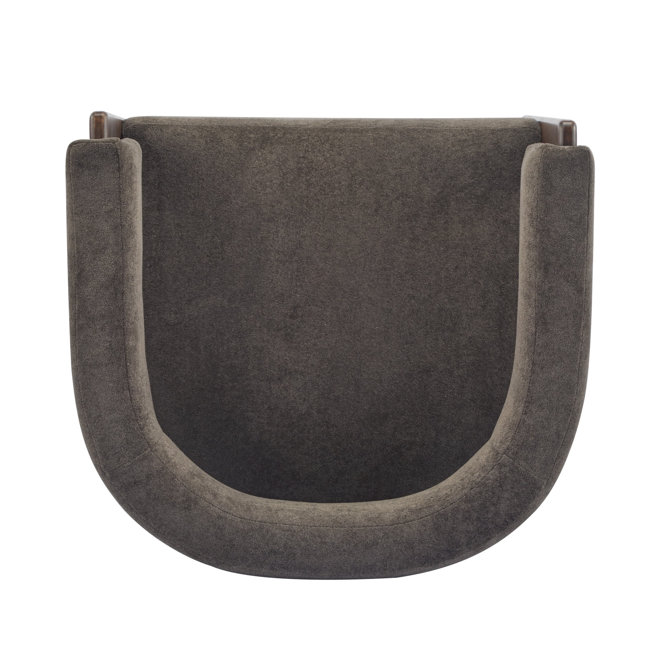 Christopher Knight Home Modern Velvet Upholstered Accent Armchair with Barrel Back, Wood Legs, Dark Brown, Set of 2