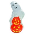 thumbnail image 1 of Union Products 31" Light-up Ghost & Pumpkin Plastic Decoration, Orange/White, 1 of 10