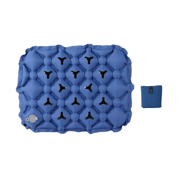 Cojín de asiento inflable Almohadilla de aire para sentarse Impermeable Versátil Cómodo con Azul