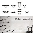 thumbnail image 4 of 56pcs 3D Scary Murciélagos Wall Decal Stickers Fiesta de Halloween DIY Wallpaper Negro Wdftyju Libre de BPA, 4 of 9