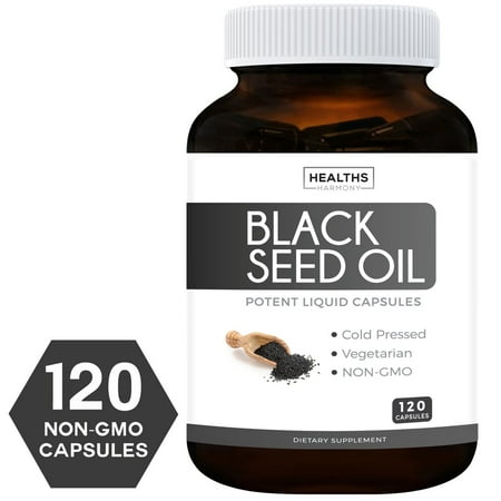 - Healths Harmony Black Seed Oil, 500mg Softgel Capsules, 120 Ct