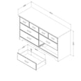 thumbnail image 4 of Cómoda doble de 6 cajones color Maple gris , South Shore Furniture, 4 of 4
