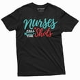 thumbnail image 3 of Nurses day Funny T-shirt Nurses call the shots Syringe Nurse RN CNA medical worker Tee Shirt (Medium Military Green), 3 of 7