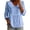 Sky Blue, variant on Peter Pan Collar Shirt Women, Yigetop Womens Collar Long Sleeve Button Down Shirts Cotton Blend Casual Solid Color Shirts Ruffle Collar Blouse for Women White S