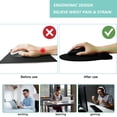 thumbnail image 5 of LQCrafK Mouse Pad with Wrist Support, Ergonomic Mouse Pad with Memory Foam Wrist Rest Cushion, Non-Slip Rubber Base Gaming Mice Pad for Home Office Computer Laptop, 5 of 13