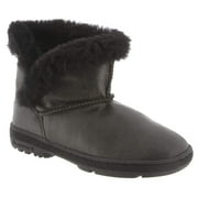 Bearpaw Women's Heidi Snow Boots Black Suede Sheepskin 12 M