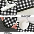 thumbnail image 6 of Buffalo Plaid Kitchen Rugs Set Sweet Home Farmhouse Decor Kitchen Mat Black and White Rug, Water Absorb Christmas Kitchen Rug Checkerboard Rug for Kitchen,17"x47"+17" X23", 6 of 6