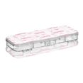 thumbnail image 2 of Plastic Pencil Box Large Capacity Pencil Boxes Clear Boxes with Snap-Tight Lid Stylish Office Supplies Storage Organizer Box Pink Butterfly Knot and Flowers, 2 of 7