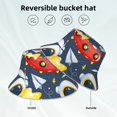 thumbnail image 2 of Bingfone Astronaut And Space Bucket Hat for Men Women,Packable Reversible Printed Sun Hats,Fisherman Outdoor Travel Hiking Beach Caps, 2 of 7