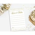 thumbnail image 2 of Advice and Wishes - Gold Confetti (50-Cards) Any Occasion - Wedding Advice Cards, Advice for The Bride, Retirement or Graduation Party, Baby or Bridal Shower Games, Birthday Party, Engagemen, 2 of 3