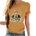 thumbnail image 7 of Yuwull Womens Summer Tops Going Out Tops Women'S Lover Printed T-Shirt Round Neck Short Sleeved Womens Plus Size Tops On ClearanceL, 7 of 7