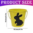 thumbnail image 3 of Easter Mini Buckets,Small Metal Rabbit Buckets with Handle – 4.1" Galvanized Bucket Leak Proof & Rust Resistant,Best for Easter Party Décor,Candy Craft,Pencill Holder Classrooms(Yellow), 3 of 9