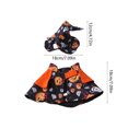thumbnail image 3 of Aoznliie Dog Clothes Set, Halloween Pet Cloak with Hat for Party Apparel, 7x5 inch Adjustable Costume for Cats Dogs, Black L, 3 of 7