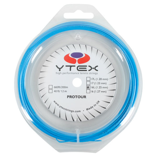 Ytex Protour Blue 1.25MM/16L Tennis String (   Blue  )