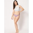 thumbnail image 4 of ANA Women's Organic Cotton Underwear Women's 3pc Pack Bikini Panties - Colour : Aqua Green/ Light Pink /Mauve, 4 of 5