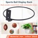 thumbnail image 5 of Paquete de 2 Soportes para Pelotas Plegables Montados en la Pared, Expositor Deportivas Baloncesto, Voleibol, Rugby, FúTbol, ​​FúTbol, 5 of 5