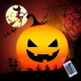 thumbnail image 3 of Calabaza de Halloween para niños, luz nocturna LED de silicona táctil regulable para bebés, cumpleaños, niños, niñas, regalos, luz nocturna blanda, decoración de habitación de niños, flor de bebé, de JAMW Sencillez, 3 of 4